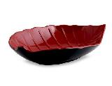 Блюдо листок 18х13х4,5см "Black&Red"
